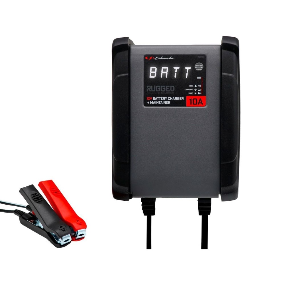 CARGADOR DE BATERÍAS + CARGA DE MANTENIMIENTO 12V 10A RUGGED SPX 460 SCHUMACHER CARGADOR DE BATERÍAS + CARGA DE MANTENIMIENTO 12V 10A RUGGED SPX 460 SCHUMACHER