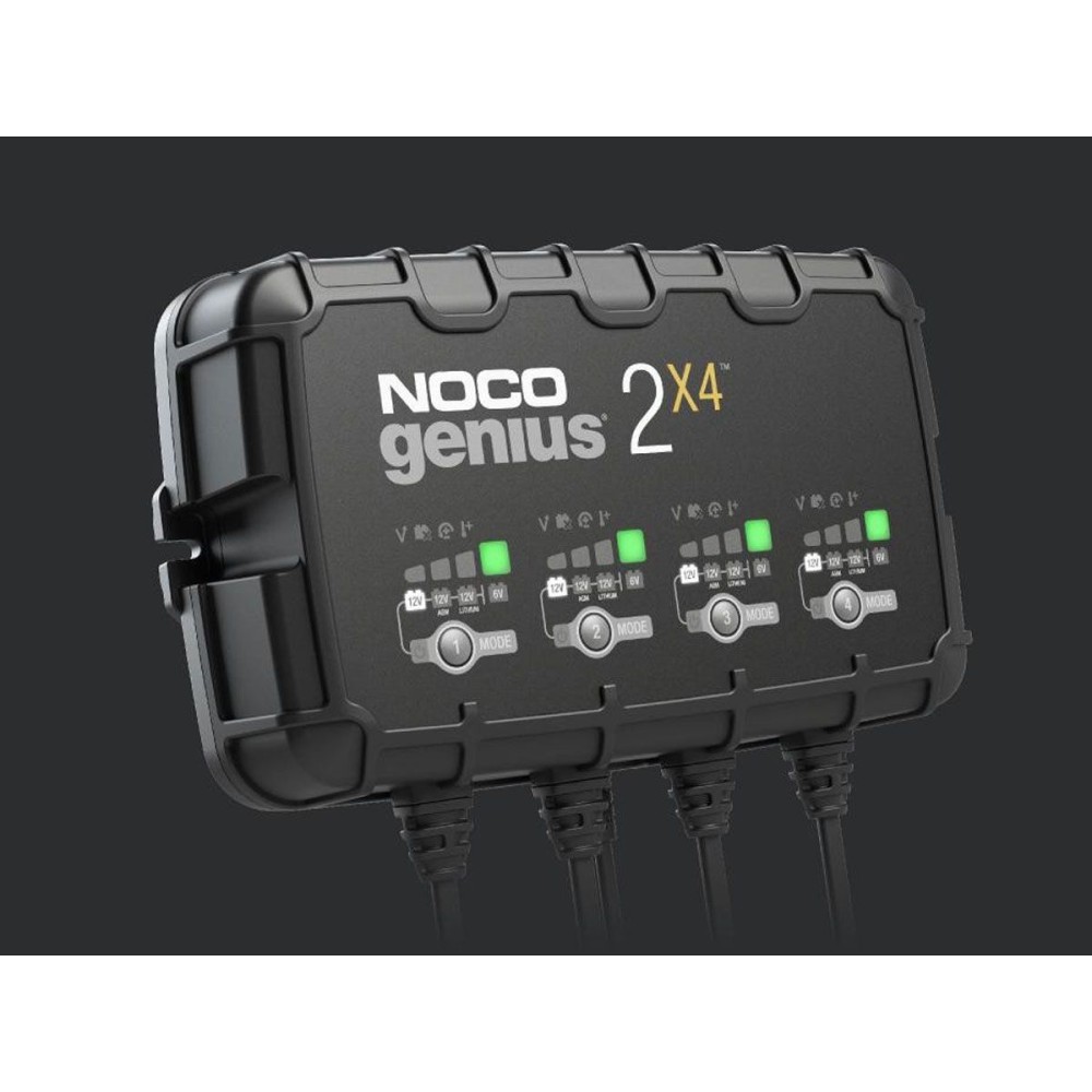 CARGADOR DE BATERIAS NOCO GENIUS 10 6V / 12V 8A 4 BATERIAS