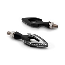 PAR DE INTERMITENTES BARRACUDA LED NEGROS UNIVERSALES