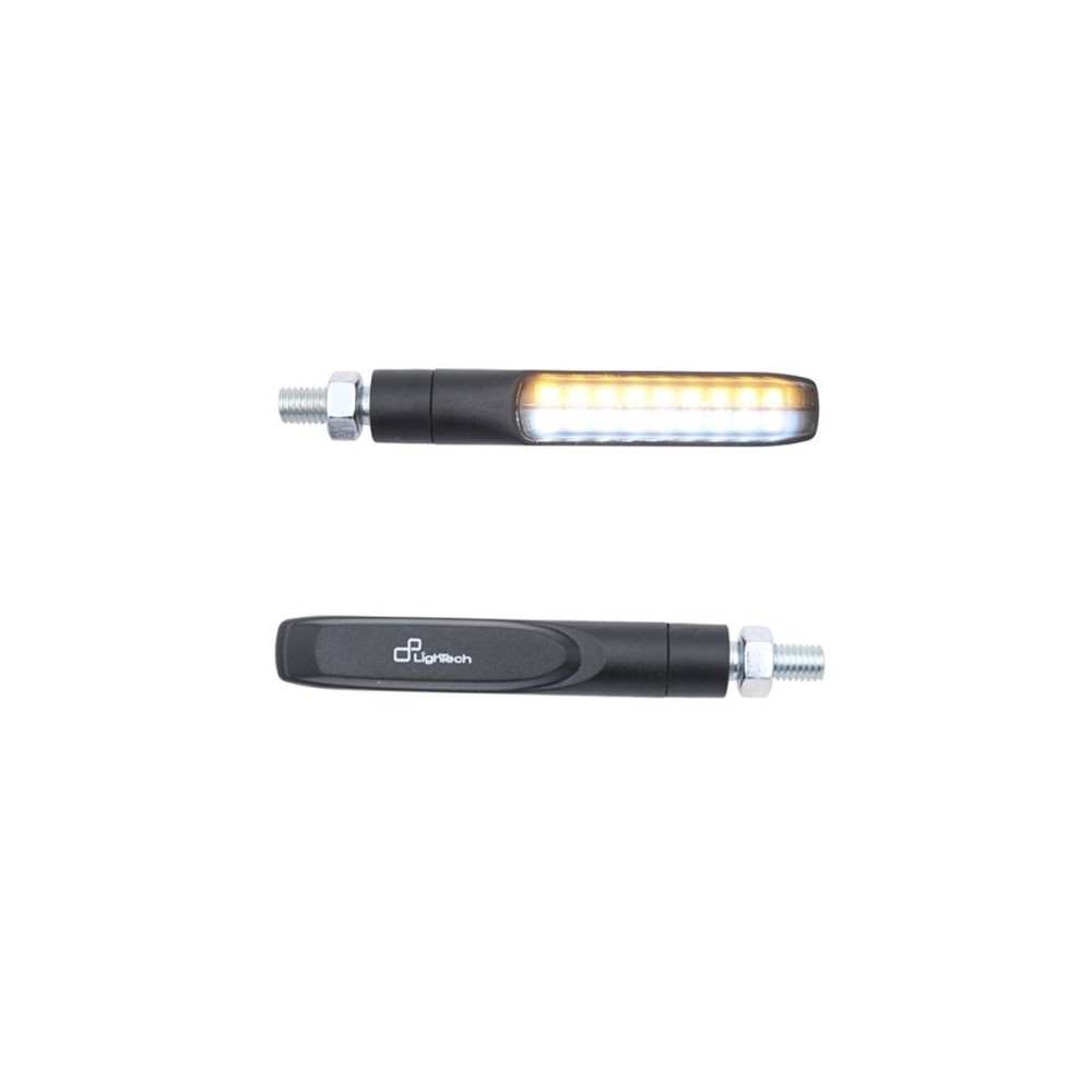 FLECHAS + LUZ DELANTERA BLANCA E8 LIGHTECH YAMAHA R3 2015-2023