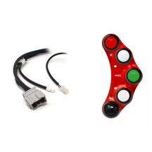 PANEL DE INTERRUPTOR DE CARRETERA IZQUIERDO ROJO JETPRIME MV AGUSTA BRUTALE DRAGSTER 800 RR 18-20
