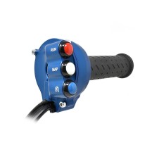 CONTROL DE ACELERADOR AZUL CON PANEL DE BOTONES JETPRIME APRILIA RS 660 / TUONO 660 2020-2021