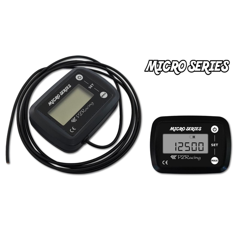 RPM RP1000 SERIE MICRO TACOMETRO DIGITAL Y CONTADOR DE HORAS PZ RACING UNIVERSAL