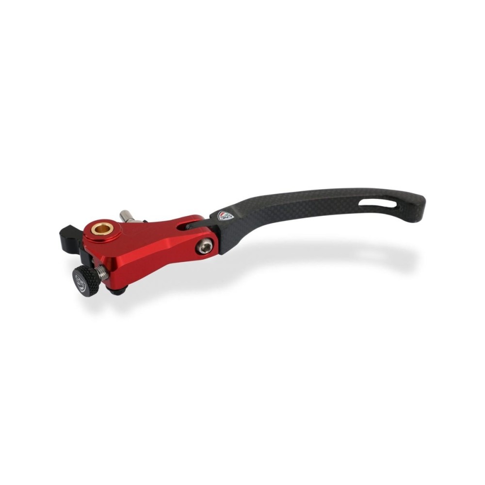 PALANCA DE EMBRAGUE PLEGABLE RED RACE CARBON CNC RACING DUCATI DIAVEL V4 2023-2024