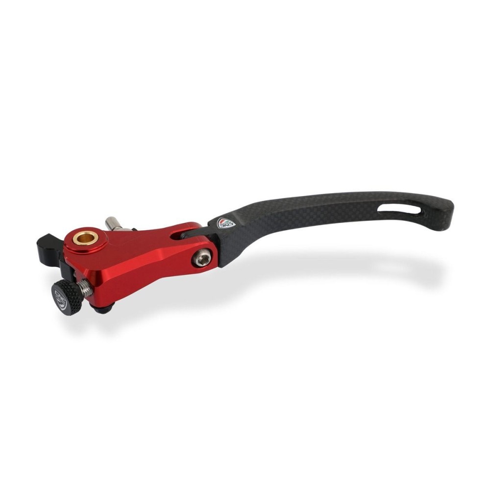 PALANCA DE EMBRAGUE PLEGABLE RED RACE CARBON CNC RACING DUCATI STREETFIGHTER V4 / S 2020-2022 PALANCA DE EMBRAGUE PLEGABLE RED RACE CARBON CNC RACING DUCATI STREETFIGHTER V4 / S 2020-2022
