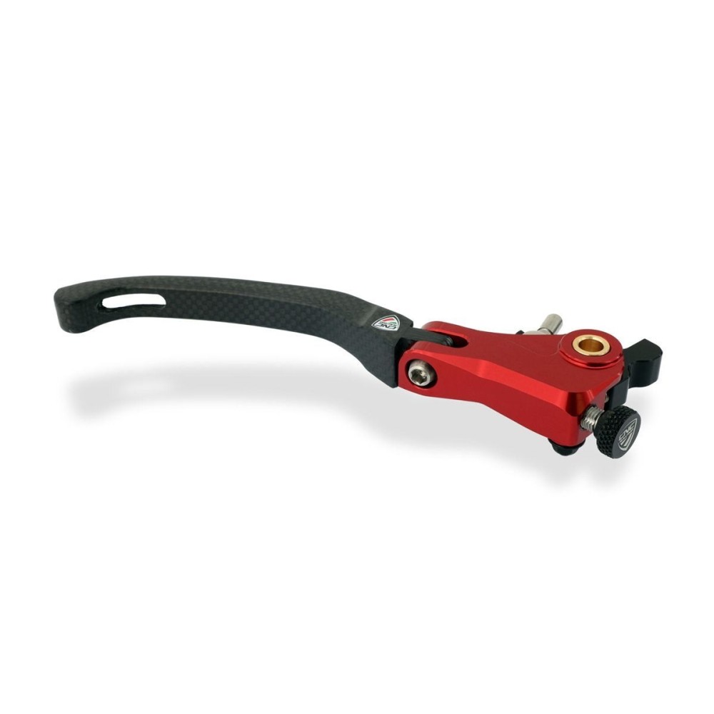 PALANCA DE FRENO PLEGABLE RED RACE CARBON CNC RACING DUCATI PANIGALE V4 SUPERLEGGERA 2020-2021 PALANCA DE FRENO PLEGABLE RED RACE CARBON CNC RACING DUCATI PANIGALE V4 SUPERLEGGERA 2020-2021