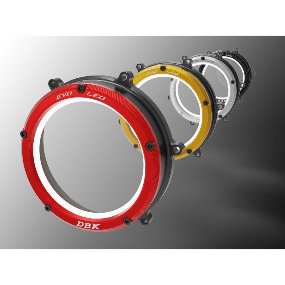 CUBIERTA DE EMBRAGUE TRANSPARENTE LED DBK EVO DUCATI PANIGALE 1199 / 1299 / R / S 2012-2017