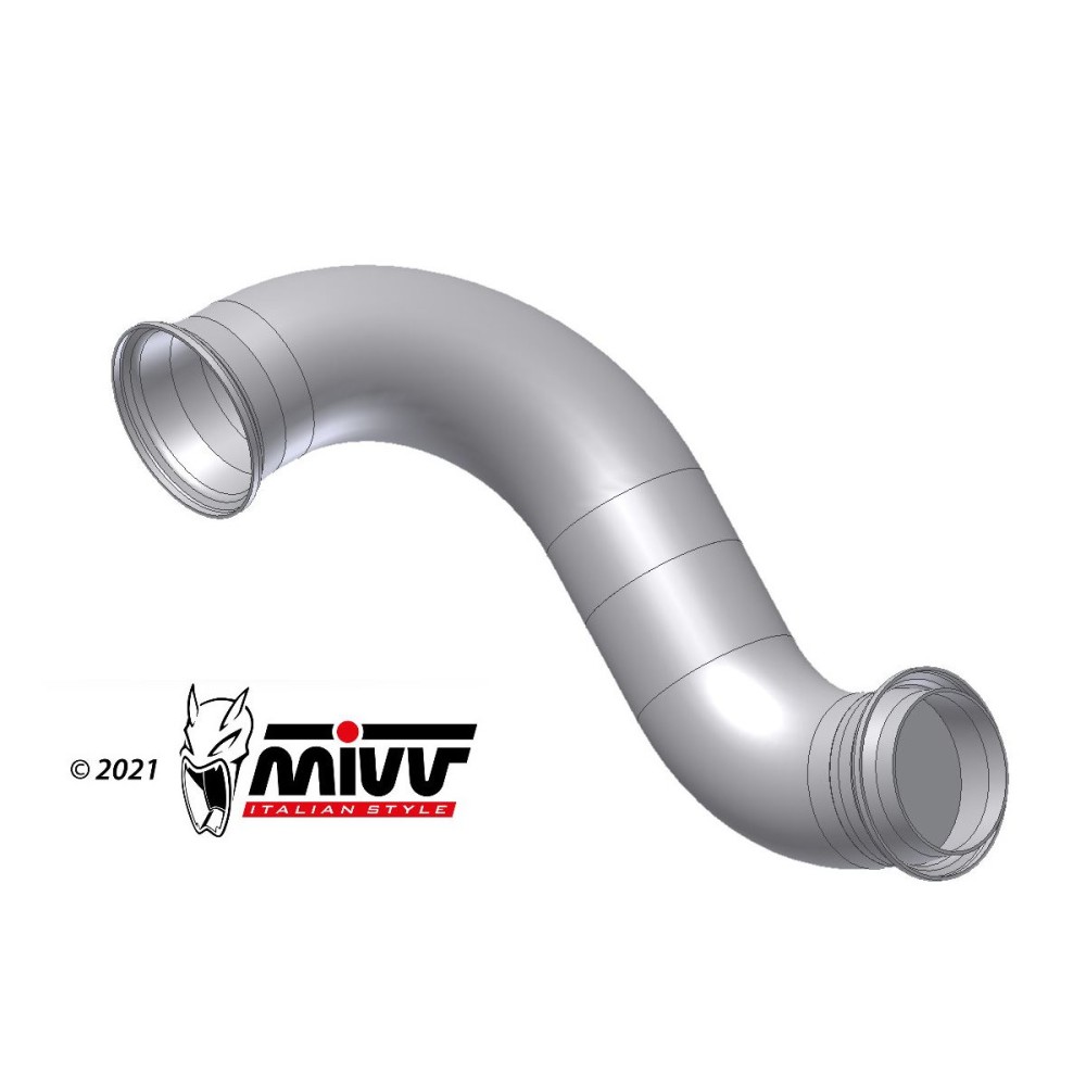 KT.020.C1 DESCATALIZADOR ACERO INOXIDABLE MIVV KTM DUKE 790 2023-2024