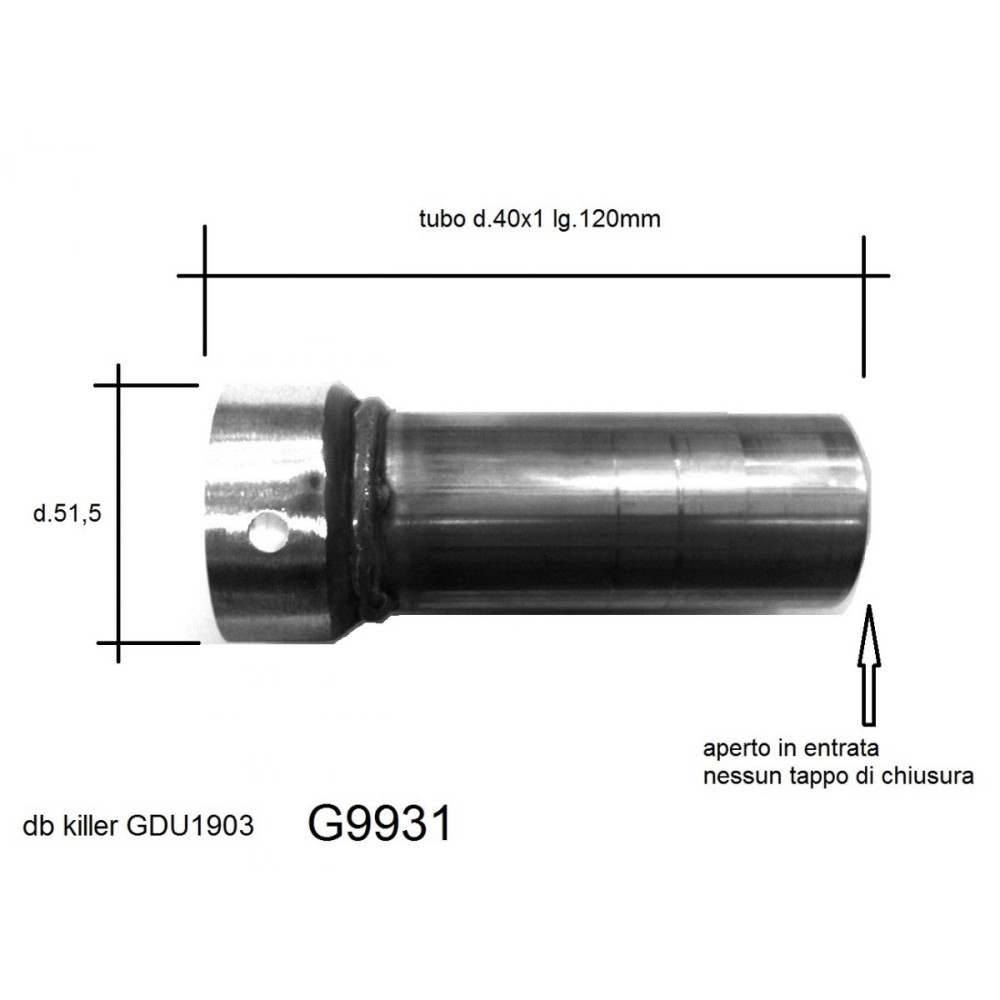 DB KILLER PARA SILENT 60 SILEX NATURAL SPAK INOX