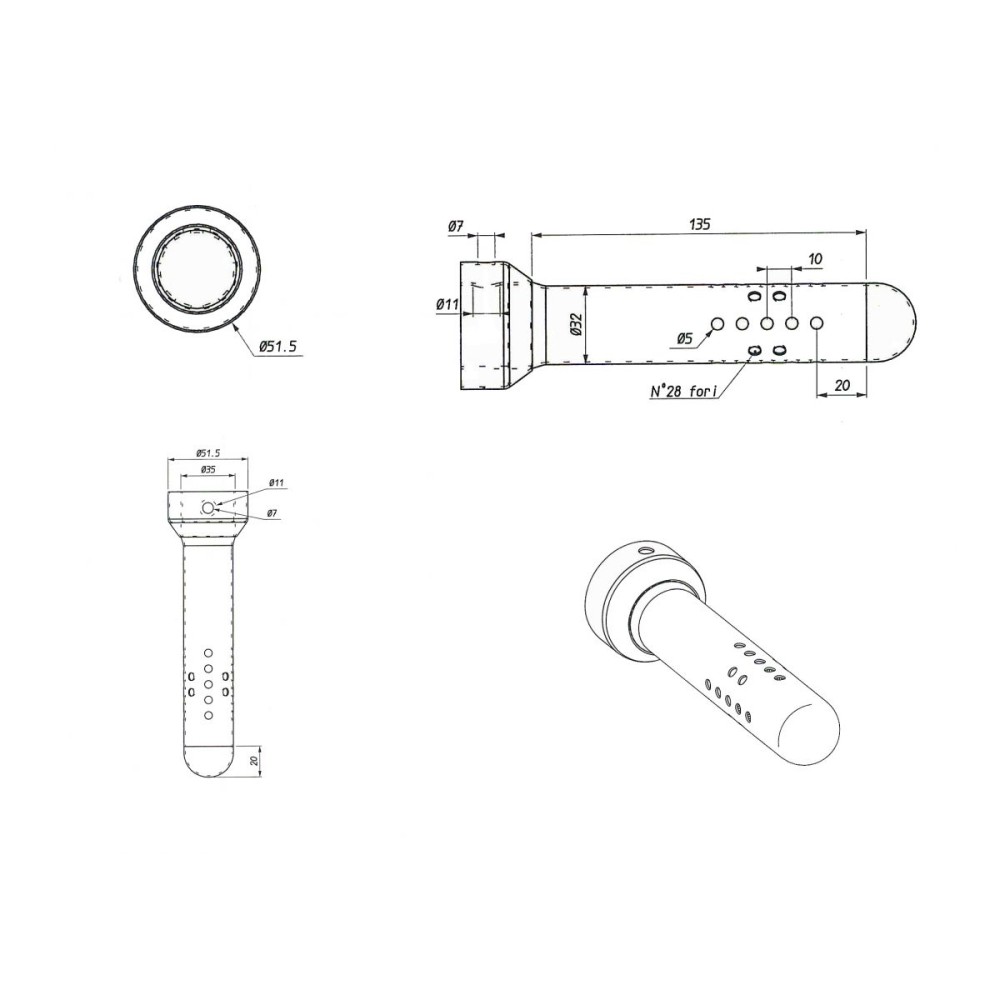 DB KILLER PARA SAVIO5 SILENZERS NATURAL SPARK INOX