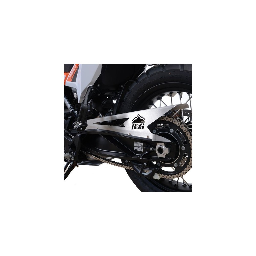 GUARDACADENA DE ACERO SATINADO R&G KTM 890 ADVENTURE / SMT 2020-2023 GUARDACADENA DE ACERO SATINADO R&G KTM 890 ADVENTURE / SMT 2020-2023