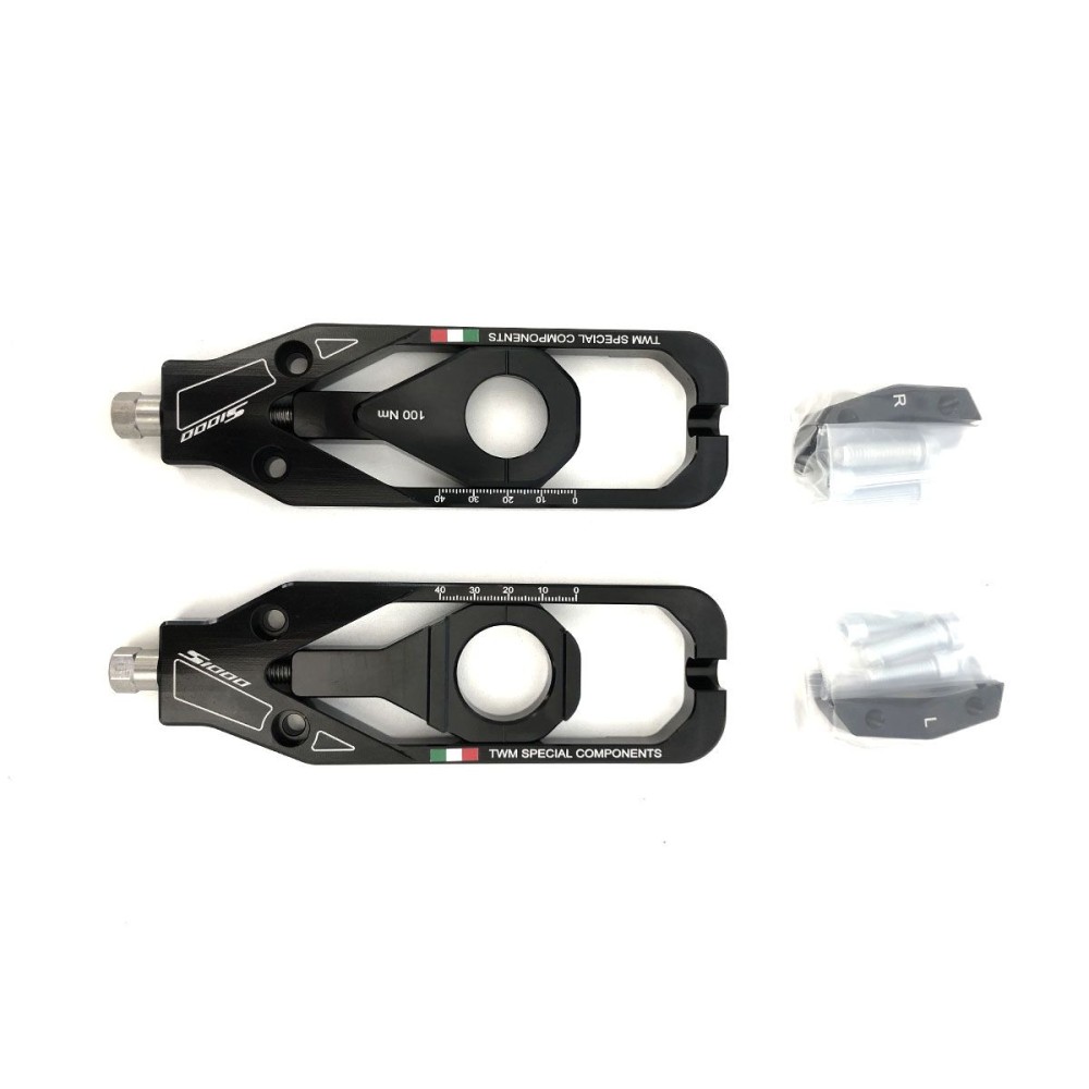 TENSORES DE CADENA REGULABLES TWM NEGROS BMW S 1000 RR 2019-2022 TENSORES DE CADENA REGULABLES TWM NEGROS BMW S 1000 RR 2019-2022
