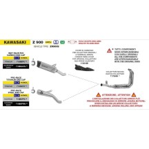 INDY RACE EVO TITANIO-CARBY TERMINAL ARROW KAWASAKI Z 900 2025