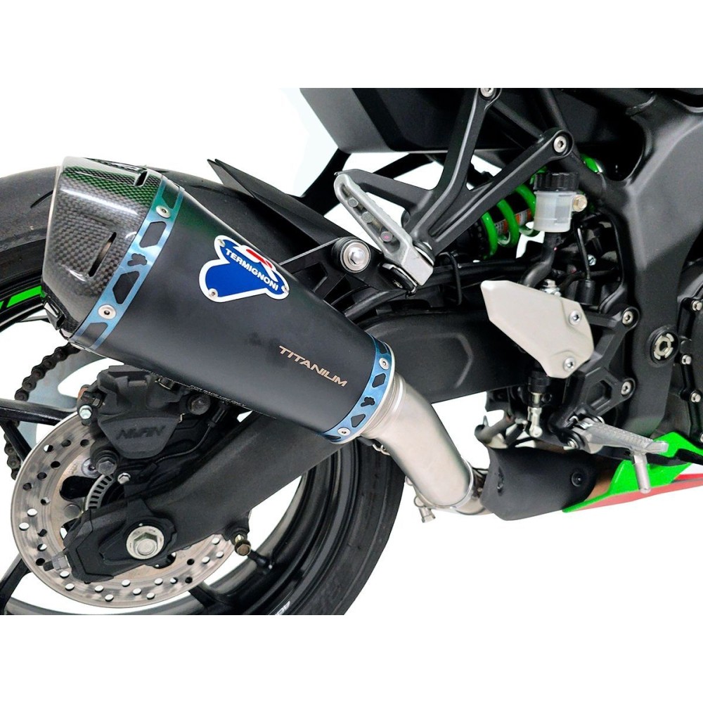 K093SO0640INC SILENCIADOR TITANIO NEGRO RELEVANCE TERMIGNONI CÓNICO KAWASAKI ZX-4RR 24-25