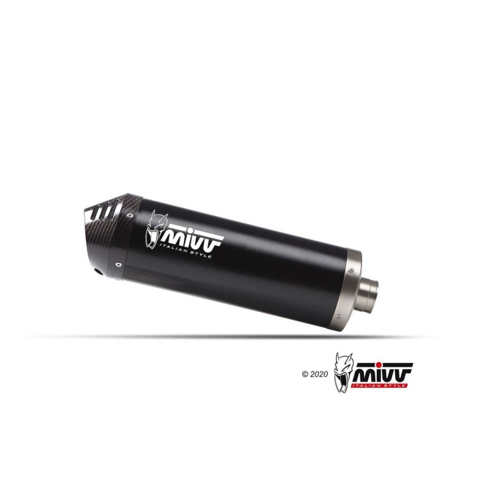 SILENCIADOR MIVV OVAL NEGRO-ACERO INOXIDABLE VOGE VALICO 525 DSX 2024