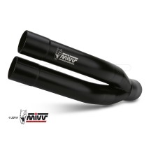 SILENCIADOR MIVV DOBLE GUN ACERO INOXIDABLE NEGRO KAWASAKI Z 900 A2 2017-2024