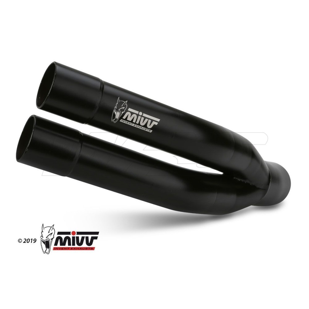 SILENCIADOR MIVV DOBLE GUN ACERO INOXIDABLE NEGRO KAWASAKI Z 900 A2 2017-2024