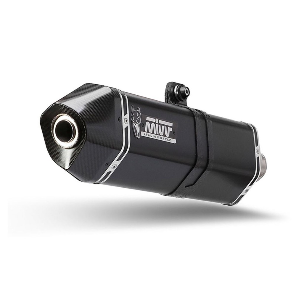 SILENCIADOR SPEED EDGE ACERO INOXIDABLE NEGRO MIVV QJ MOTOR SRT 800 S / X / SX 2024