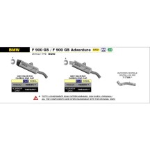 SILENCIADOR INDY RACE EVO TITANIO-INOX ARROW BMW F 900 GS / ADVENTURE 2024
