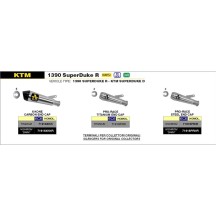 SILENCIADOR DE ACERO INOXIDABLE HOMOLOGADO PRO RACE ARROW KTM 1390 SUPER DUKE R 2024