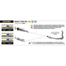 SILENCIADOR NICHROM PRO RACE ARROW SUZUKI GSX-S 1000 GX 2024