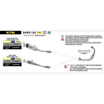 SILENCIADOR PRO-RACE NICHROM DARK ARROW KTM DUKE 125 2024