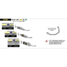 SILENCIADOR PRO-RACE NICHROM ARROW KTM DUKE 390 2021-2023