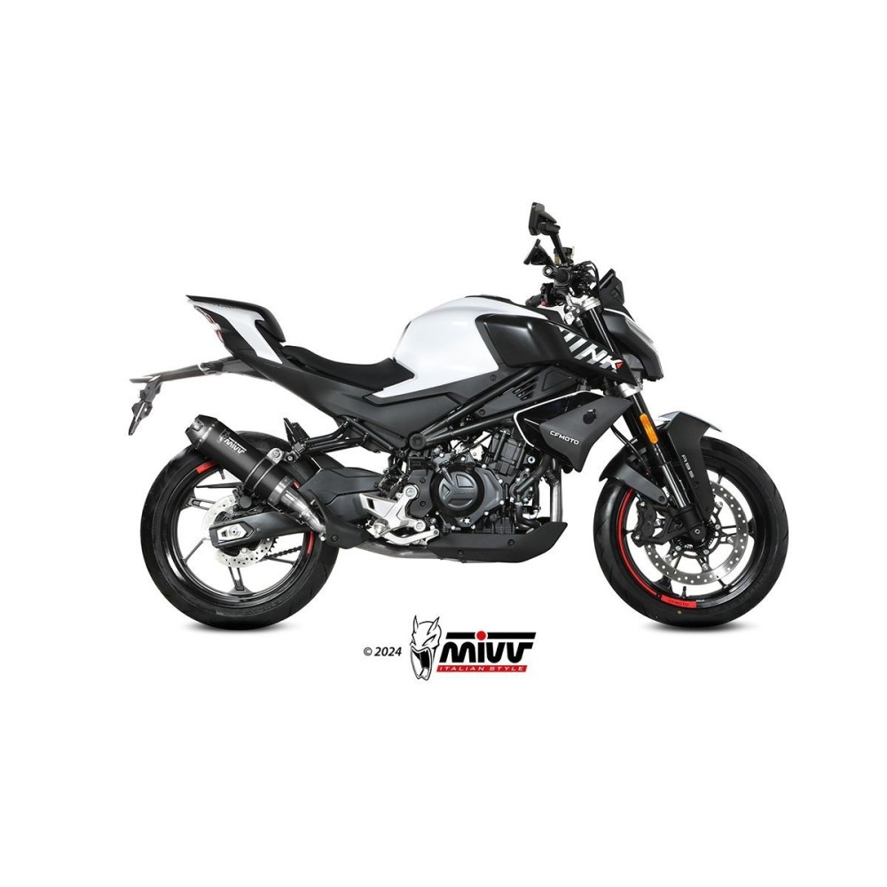 SILENCIADOR AK-1 ACERO INOXIDABLE NEGRO MIVV CF MOTO 450 NK 2023-2024