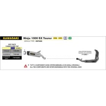 SILENCIADOR ARROW DE ALUMINIO Y CARBONO INDY RACE KAWASAKI NINJA 1000 SX / TOURER 2020-2024