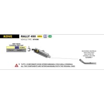 SILENCIADOR INDY RACE TITANIO ARROW KOVE RALLY 450 2023-2024
