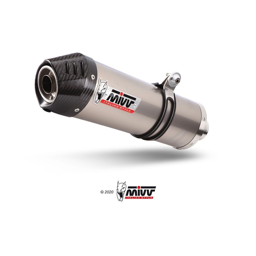 SILENCIADOR OVALADO TITANIO CARBONO MIVV HONDA NT 1100 2022-2024