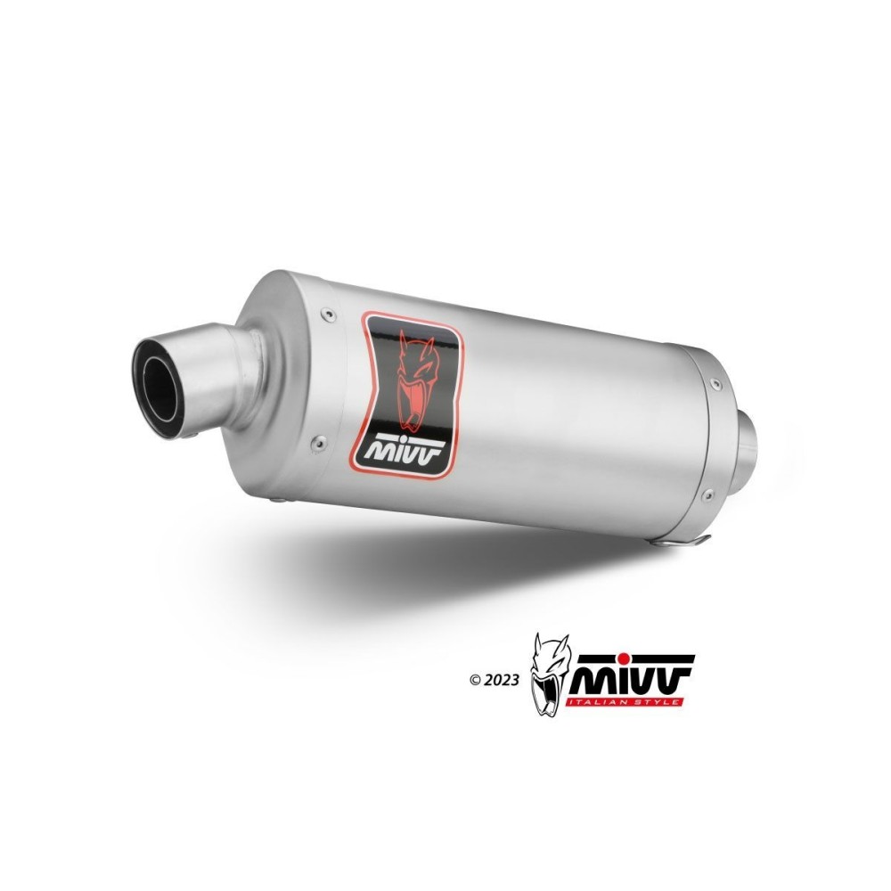 SILENCIADOR MIVV DAKAR ACERO INOXIDABLE ROYAL ENFIELD HIMALAYAN 2021-2023