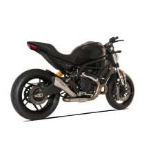 SILENCIADOR DE ESCAPE HP CORSE HYDROFORM "CHIOCCIOLA" SATINADO DUCATI MONSTER 797 2017-2020