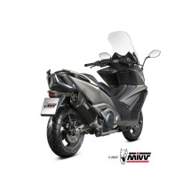 TERMINAL DE ACERO INOXIDABLE SR-1 NEGRO MIVV KYMCO AK 550 2021-2024