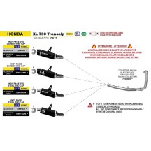 INDY RACE SILENT RACE ALUMINUM DARK INOX ARROW HONDA XL 750 TRANSALP 2023-2025
