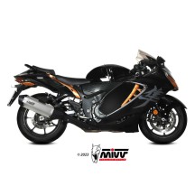 PAR DE SILENCIADORES MIVV SPEED EDGE ACERO CARBONO SUZUKI GSX-R 1300 HAYABUSA 2021-2024