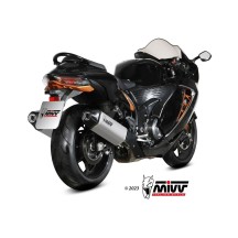 PAR DE SILENCIADORES MIVV SPEED EDGE ACERO CARBONO SUZUKI GSX-R 1300 HAYABUSA 2021-2024