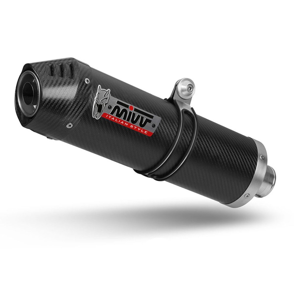 SILENCIADOR OVALADO CARBONO-CARBONO MIVV HONDA CB HORNET 750 2023-2024