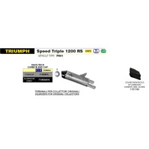 SILENCIADOR RACE TECH DARK ARROW ALUMINIO TRIUMPH SPEED TRIPLE 1200 RS 2021-2023