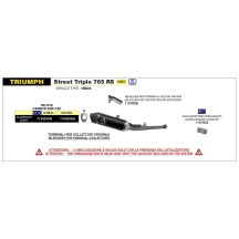 TERMINAL RÁPIDO DE ALUMINIO DARK ARROW TRIUMPH STREET TRIPLE 765 2020-2022