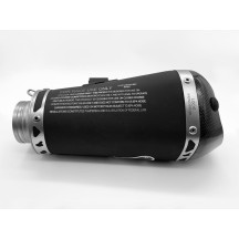 SILENCIADOR SLIP ON TERMIGNONI RLV-D54CN TAPA CÓNICA DE CARBONO DE ACERO INOXIDABLE NEGRO