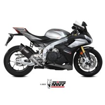 SILENCIADOR SR-1 TITANIO NEGRO MIVV APRILIA RSV4 1100 2021-2024 NO APROVADO
