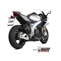 SILENCIADOR SR-1 TITANIO NEGRO MIVV APRILIA RSV4 1100 2021-2024 NO APROVADO