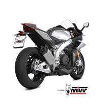 SILENCIADOR SR-1 TITANIO MIVV APRILIA RSV4 1100 2021-2024 NO APROVADO