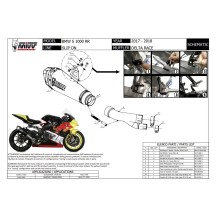 SILENCIADOR SLIP ON DELTA RACE CARBONO MIVV BMW S 1000 RR 2017-2018