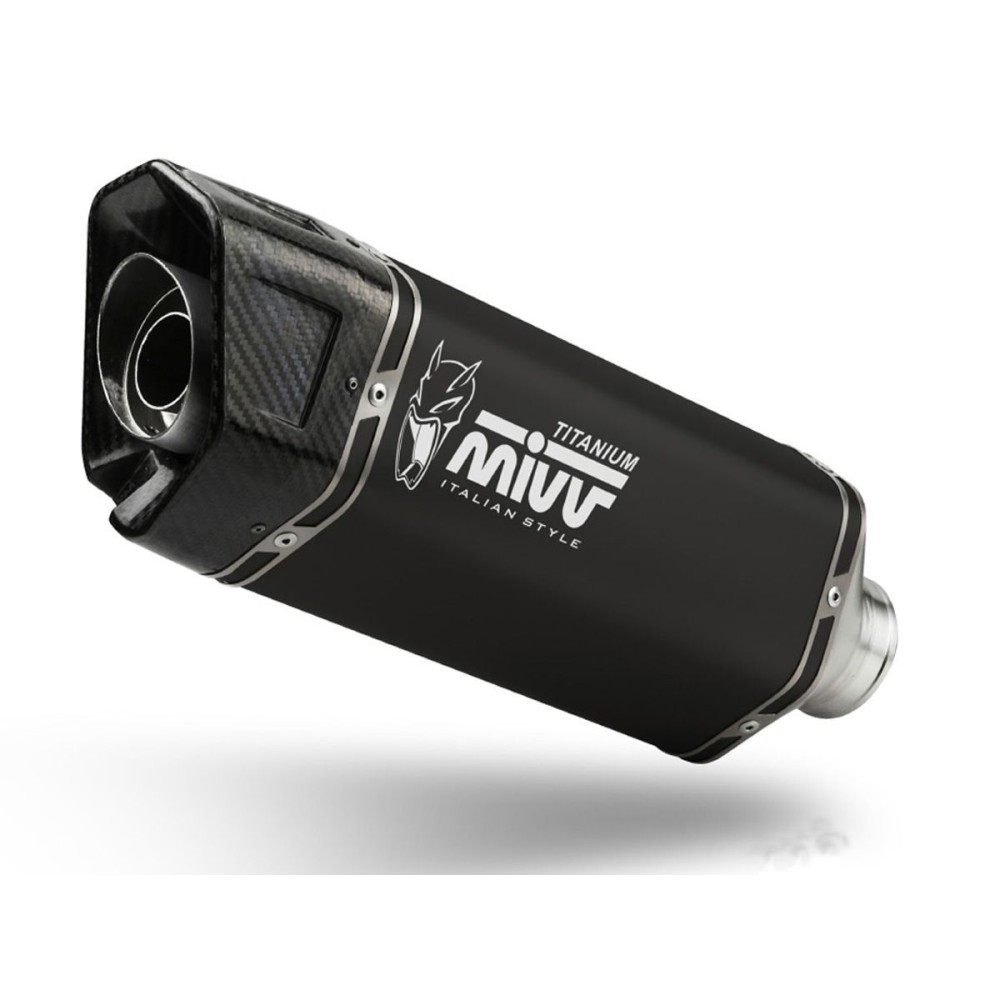 SILENCIADOR SR-1 TITANIO NEGRO MIVV TRIUMPH SPEED TRIPLE 1200 RR / RS 2021-2024