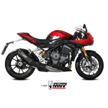 SILENCIADOR SR-1 TITANIO NEGRO MIVV TRIUMPH SPEED TRIPLE 1200 RR / RS 2021-2024