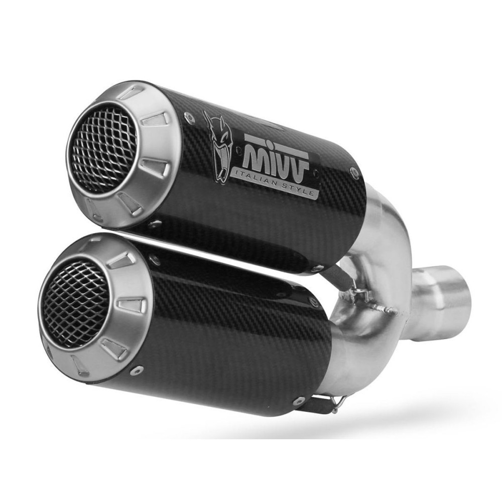 PAR DE SILENCIADORES MK3 CARBONO MIVV TRIUMPH SPEED TRIPLE 1200 RR / RS 2021-2024