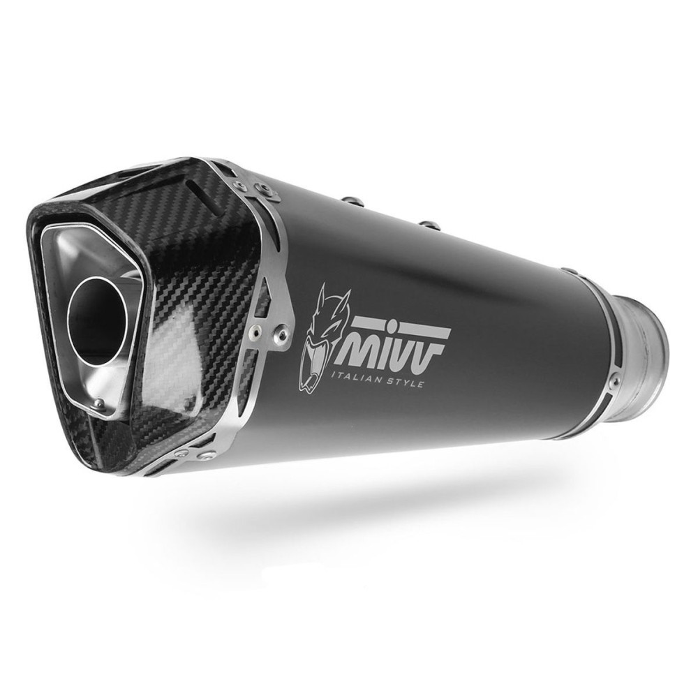 SILENCIADOR DELTA RACE ACERO INOXIDABLE NEGRO MIVV VESPA GTV 300 2023-2024