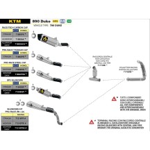 ZAPATILLAS RACE TECH ARROW DE ALUMINIO KTM DUKE 890 2020-2022